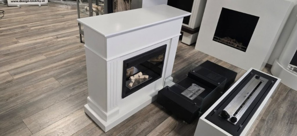 BIOKOMINEK ROMANTIK WHITE RAL 10