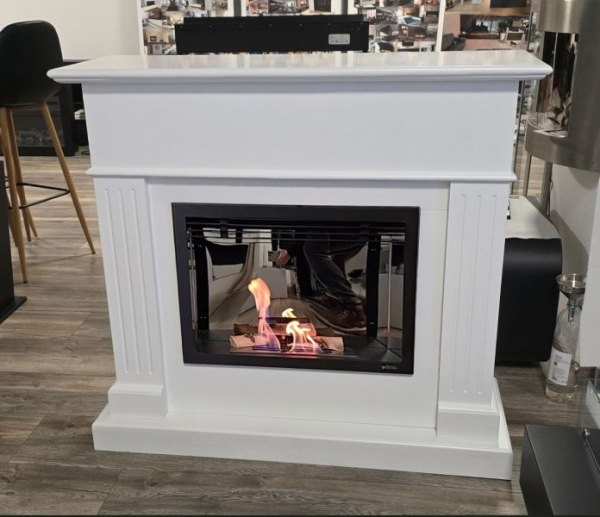 BIOKOMINEK ROMANTIK WHITE RAL