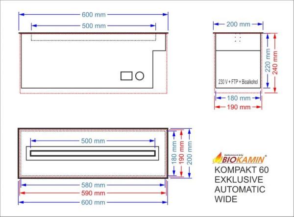 BIOKOMINEK KOMPAKT 60 - EXKLUSIVE AUTOMATIC WIDE 9